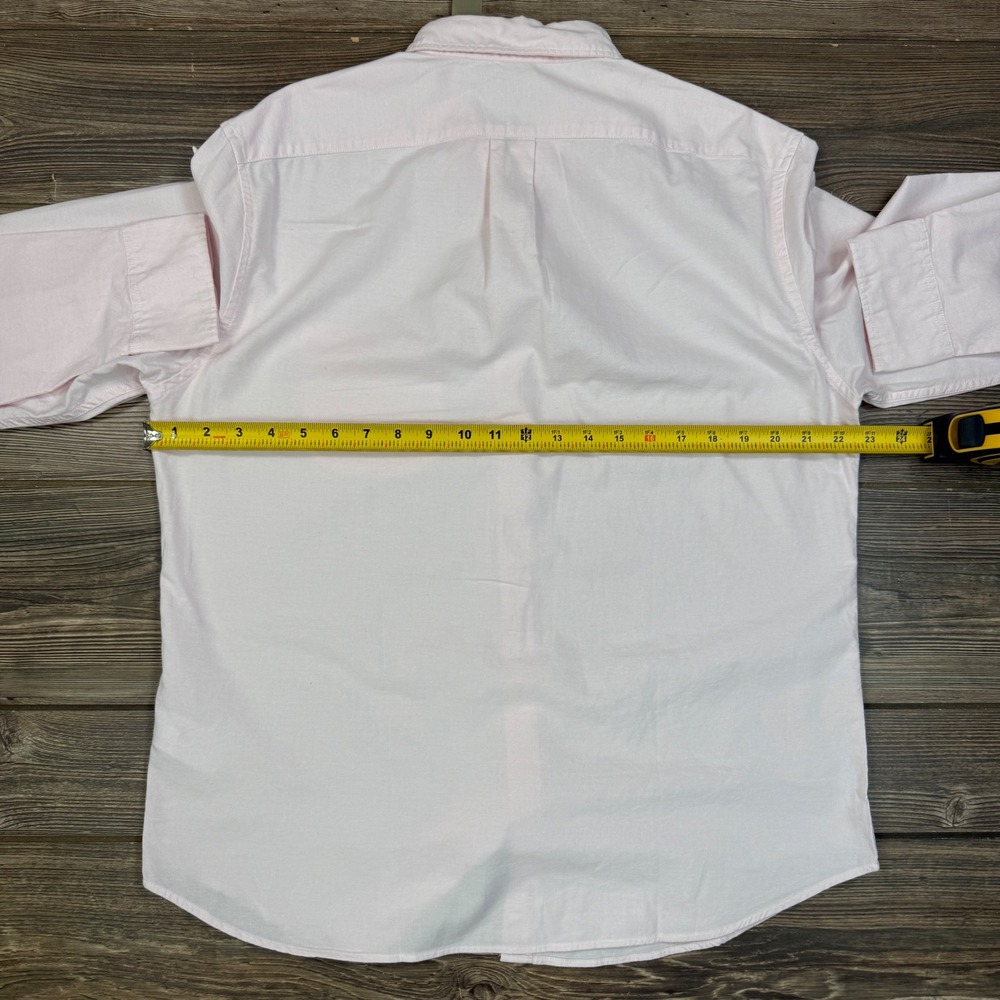 J.Crew Mens Size Large Slim Untucked Broken-In Oxford Shirt Pink Cotton NEW - Picture 5 of 7